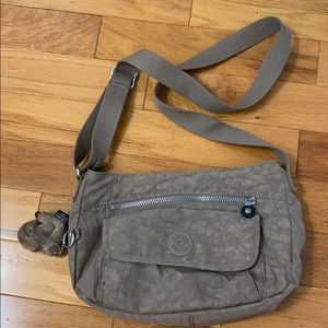 Kipling Nylon Gray Crossbody Bag